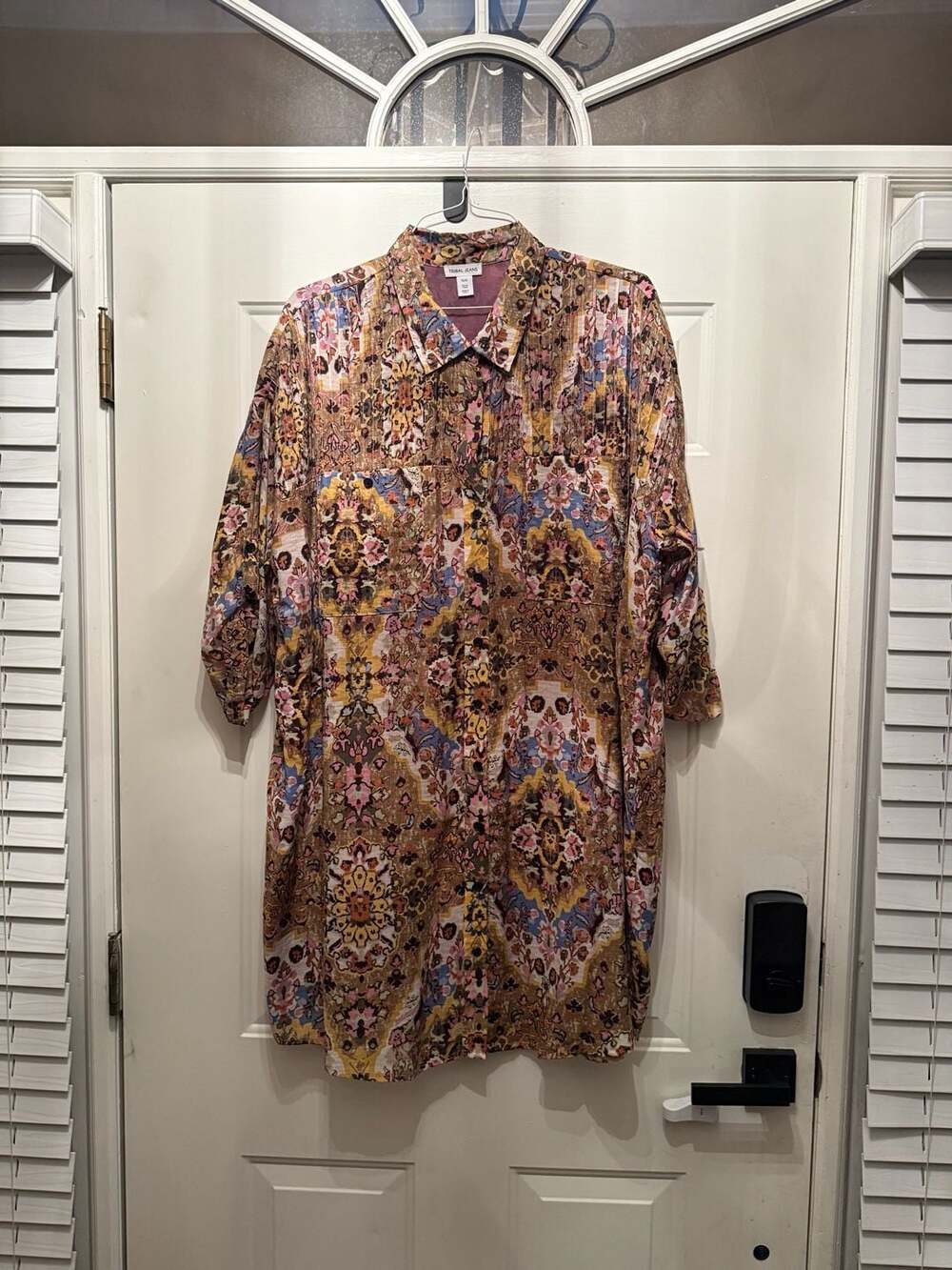 TRIBAL JEANS BRAND Flowy Pintuck Dress –